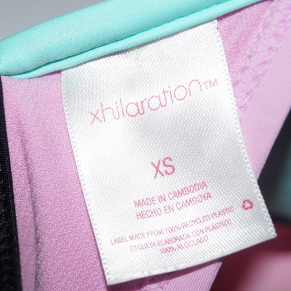 Xhilaration Mint Lilac Coral Colorblock XS Bikini - Picture 7 of 7